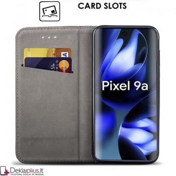 Telone dirbtinos odos dėklas - juodas (Google Pixel 9A)